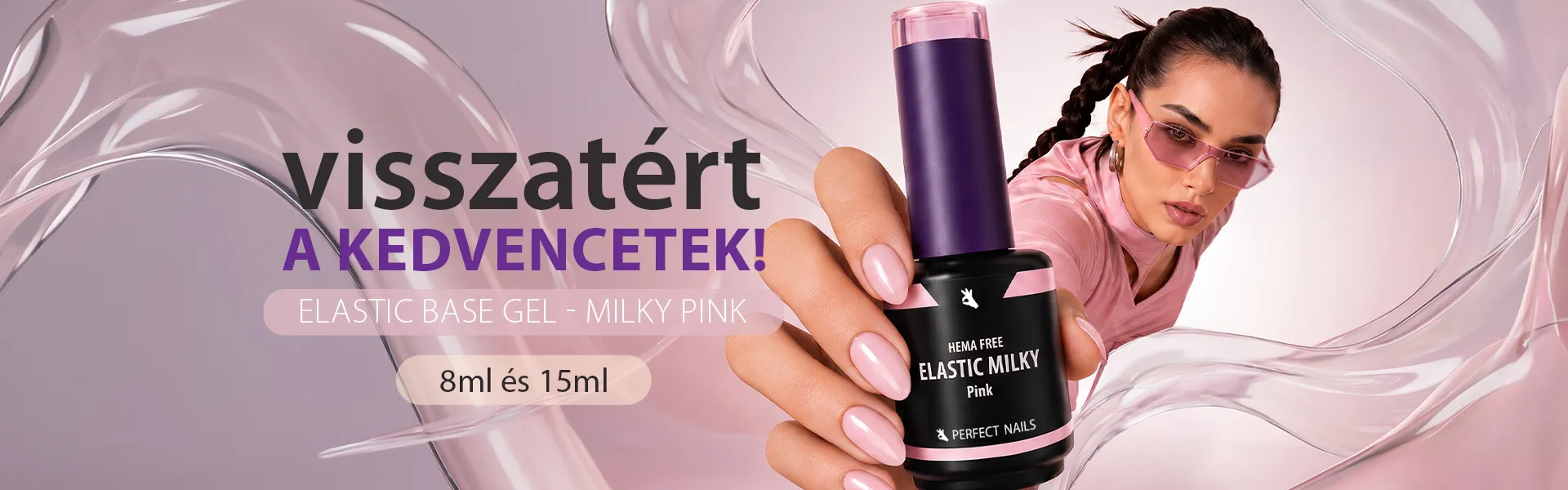 Elastic Milky Pink