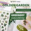 Körömmatrica - Golden Garden