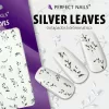 Körömmatrica - Silver Leaves