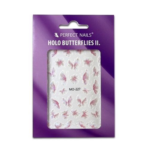 Körömmatrica - Holo Butterflies II.