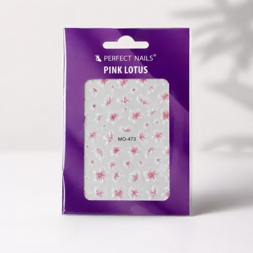 Körömmatrica - Pink Lotus