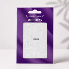 Körömmatrica - White Bows