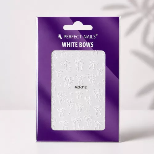 Körömmatrica - White Bows