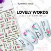 Körömmatrica - Lovely Words