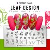Körömnyomda Lemez - Leaf Design