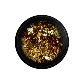   Metal Chrome Flakes - Körömdíszítő pehely - arany (Sugar Daddy)