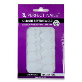   Szilikon Mosolyvonal sablon Reverse TIP Technikához - Klasszikus Francia - 12db