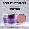 Cool Protein Cover Gel - Körömágyhosszabbító Műkörömépítő Zselé - Natural Cover 15g