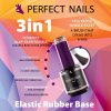 Elastic Hard - Rubber Base Gel - Ecsetes Műkörömépítő Zselé 8ml - Clear