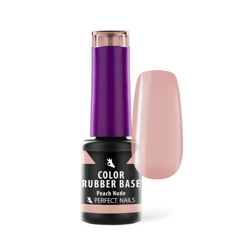 Color Rubber Base Gel - Színezett Alapzselé 4ml - Peach Nude