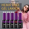 HEMA FREE Gél Lakk HF009 4ml - Sangria