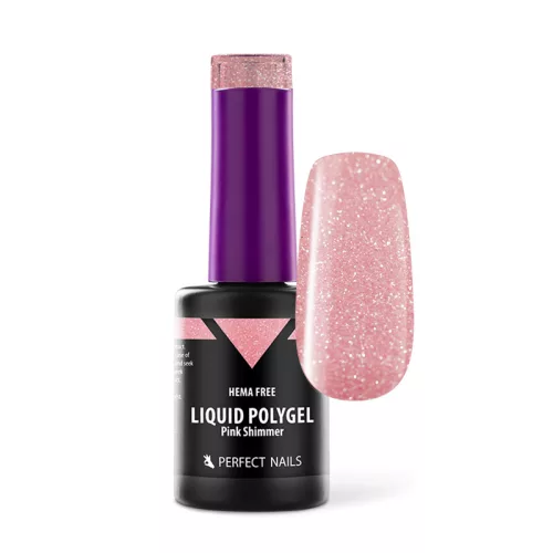 Liquid Polygel - Pink Shimmer - 8ml