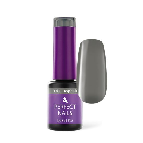 LacGel Plus +063 Gél Lakk 4ml - Asphalt - 5 Shades of Gray