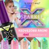 LacGel LaQ X Gél Lakk 4ml - Purple X066 - Sparkle