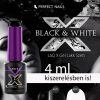 LaQ X Gél Lakk 4ml - Black X071 - B & W