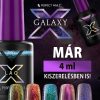 LaQ X Gél Lakk 4ml - Pinky Mist X096 - Galaxy