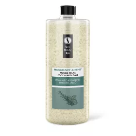   Izomlazító Fürdősó és Lábáztató Só - Rozmaring és Wintergreen - 1320g