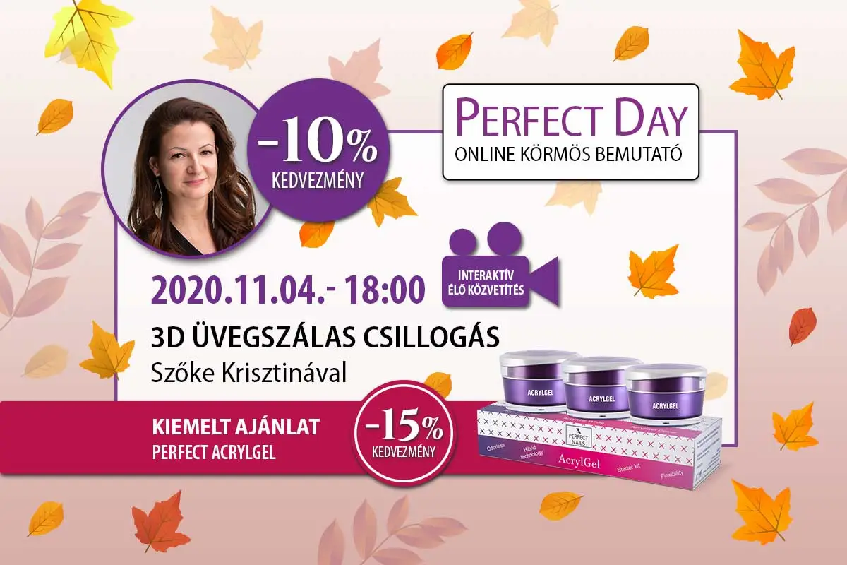 3D üvegszálas csillogás - Szőke Krisztinával - Perfect Day Online