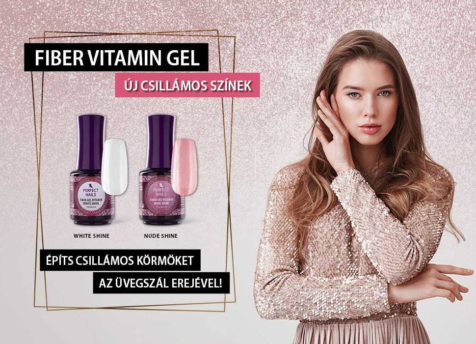 Fiber Base Gel Vitamin - Üvegszálas Alapzselé - 15ml - Nude Shine
