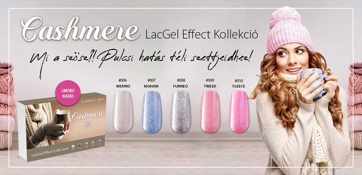 LacGel Effect Cashmere Gél Lakk Szett