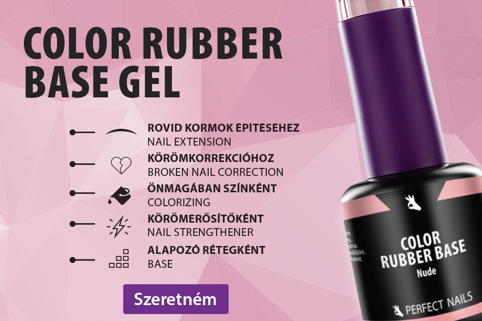 Color Rubber Base Gel - Színezett Alapzselé 8ml - Barbie Pink