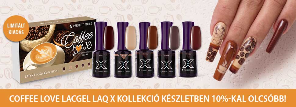 LacGel LAQ X - Coffee Love Gél Lakk Szett