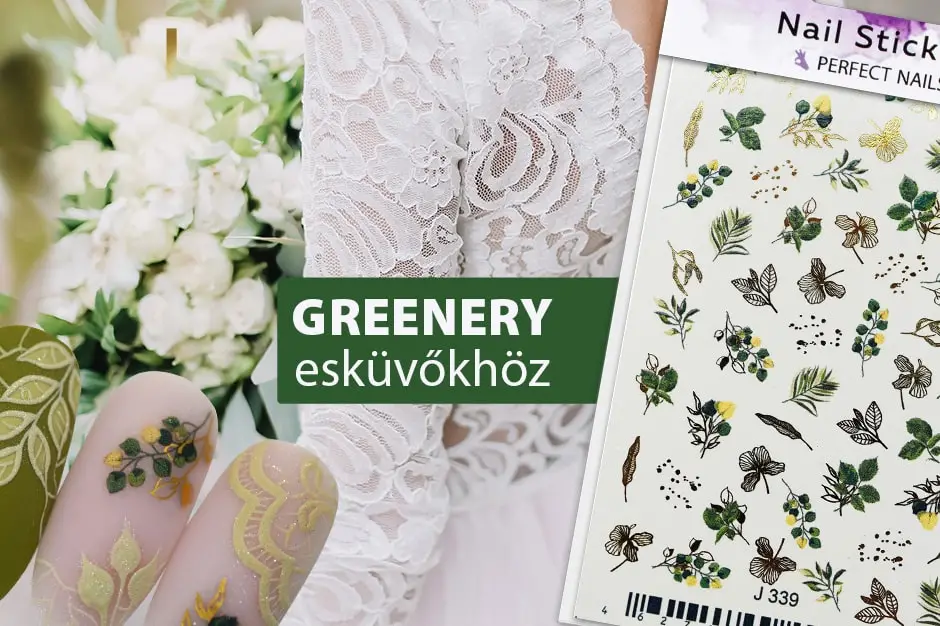 Esküvői körmökön is hódít a Greenery stílus