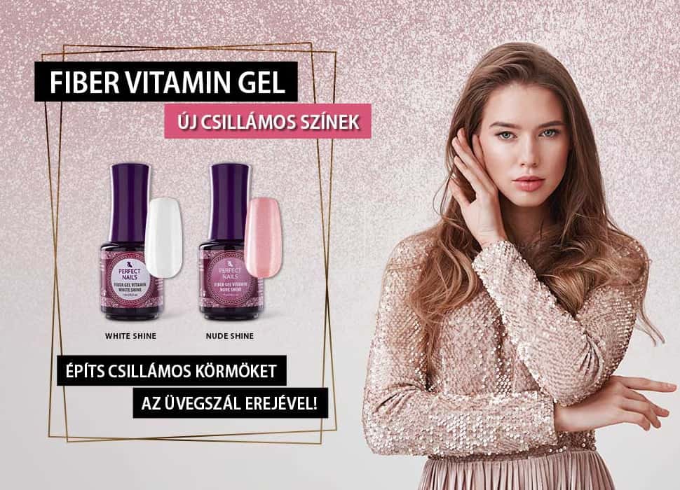 Fiber Base Gel Vitamin - Üvegszálas Alapzselé - 15ml - White Shine