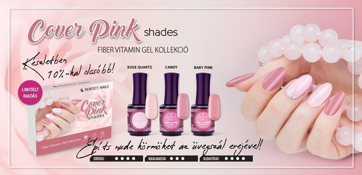 Cover Pink Shades - Fiber Base Gel Vitamin Pink Kollekció/Szett