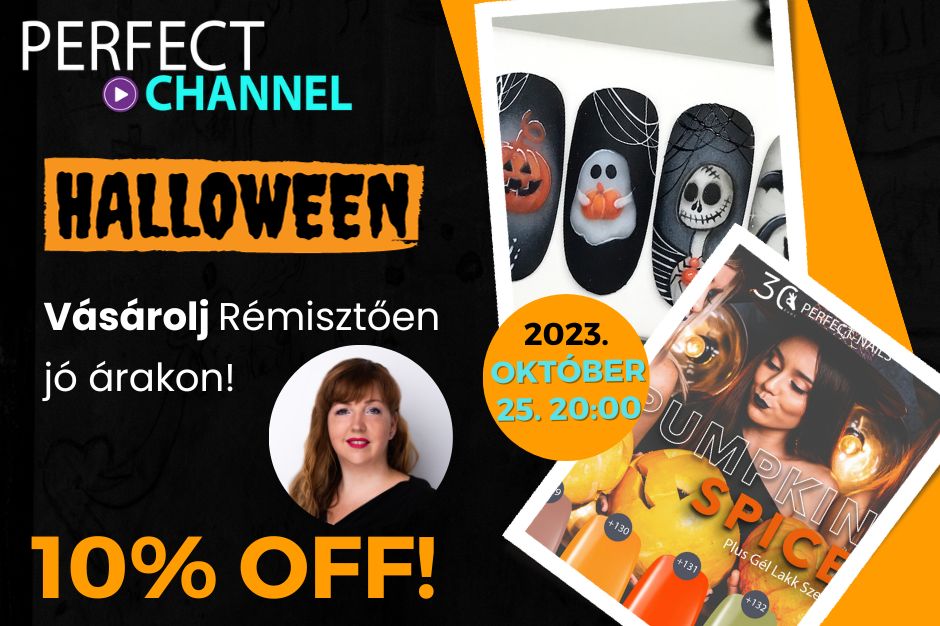 HALLOWEENI 3D Körömdíszítések – Árnyék és Kontúr technikával - Perfect Channel - Darabos Évivel