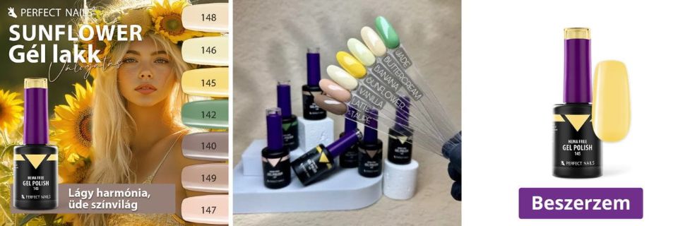 HEMA FREE Gél Lakk - 145 Sunflower - 8ml