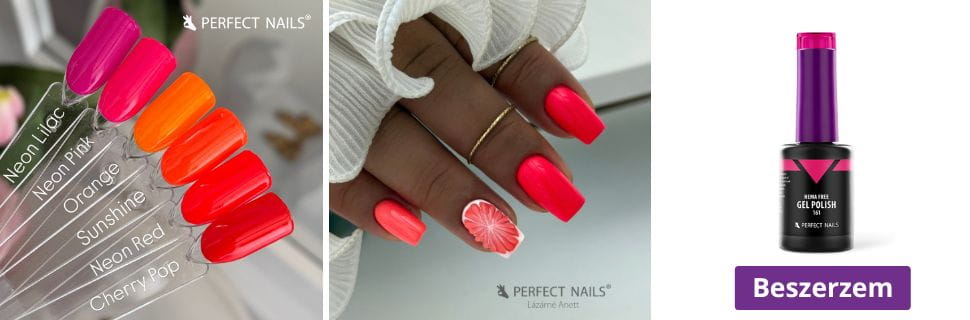 HEMA FREE Gél Lakk - 161 Neon Pink - 8ml