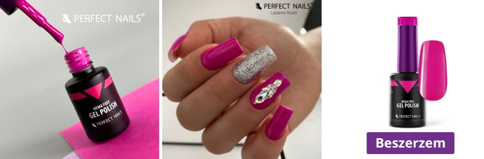 HEMA FREE Gél Lakk HF018 8ml - Magenta