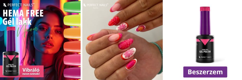 HEMA FREE Gél Lakk - Neon Candy - 8ml