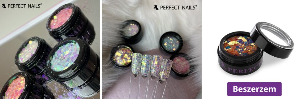 Körömdíszítő Glitter - Multisize - #13