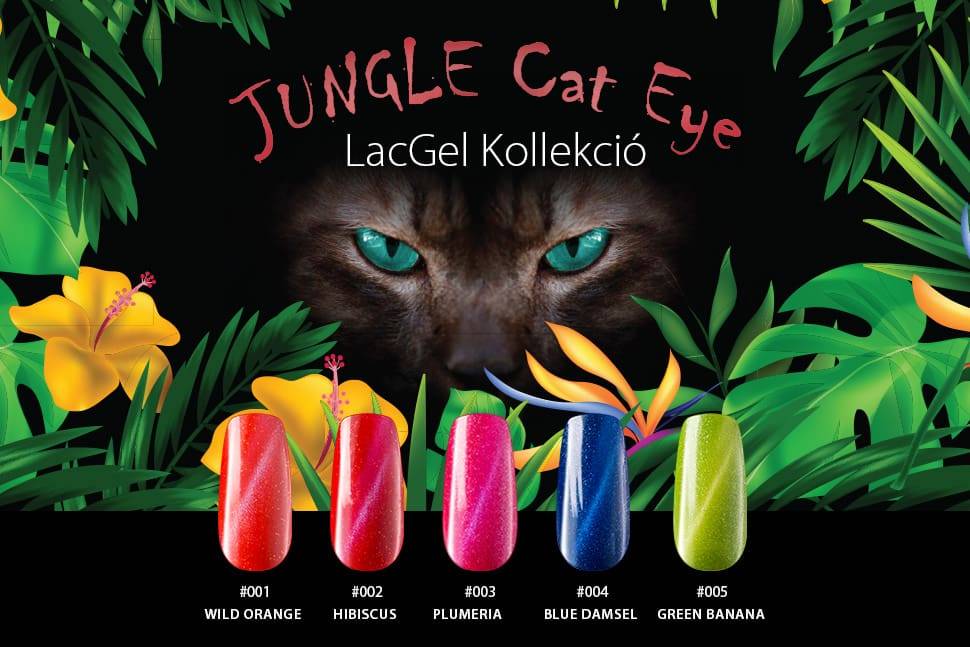 LacGel Cat Eye Jungle Gél Lakk Szett