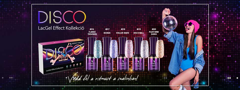 LacGel Effect Disco Gél Lakk Szett