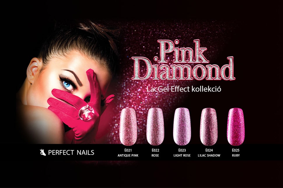 LacGel Effect Pink Diamond Gél Lakk Szett