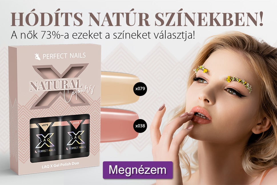 LacGel LaQ X - Natural Colours Duo Gél Lakk Szett Válogatás