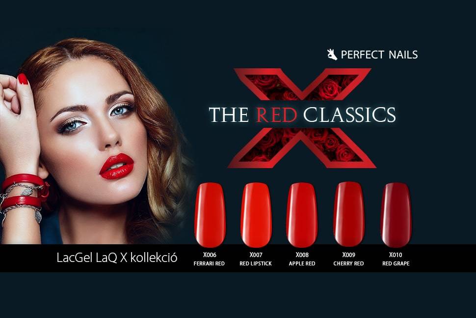 LACGEL LAQX - THE RED CLASSICS GÉL LAKK SZETT