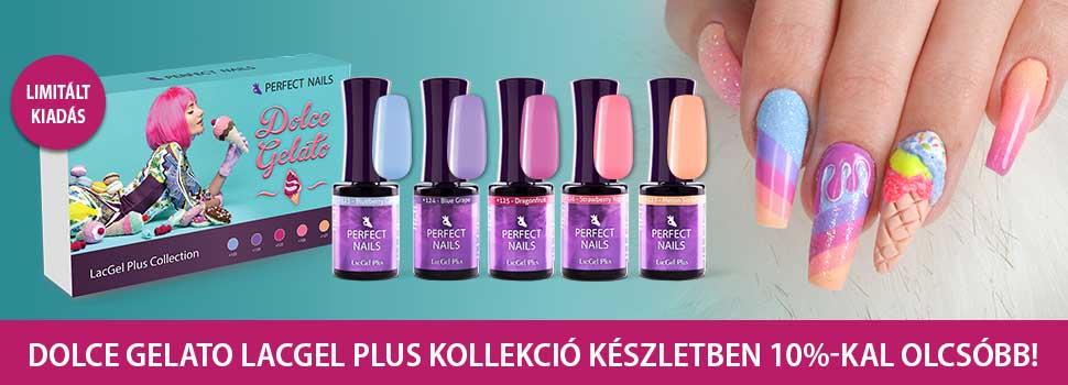 LACGEL PLUS DOLCE GELATO GÉL LAKK SZETT