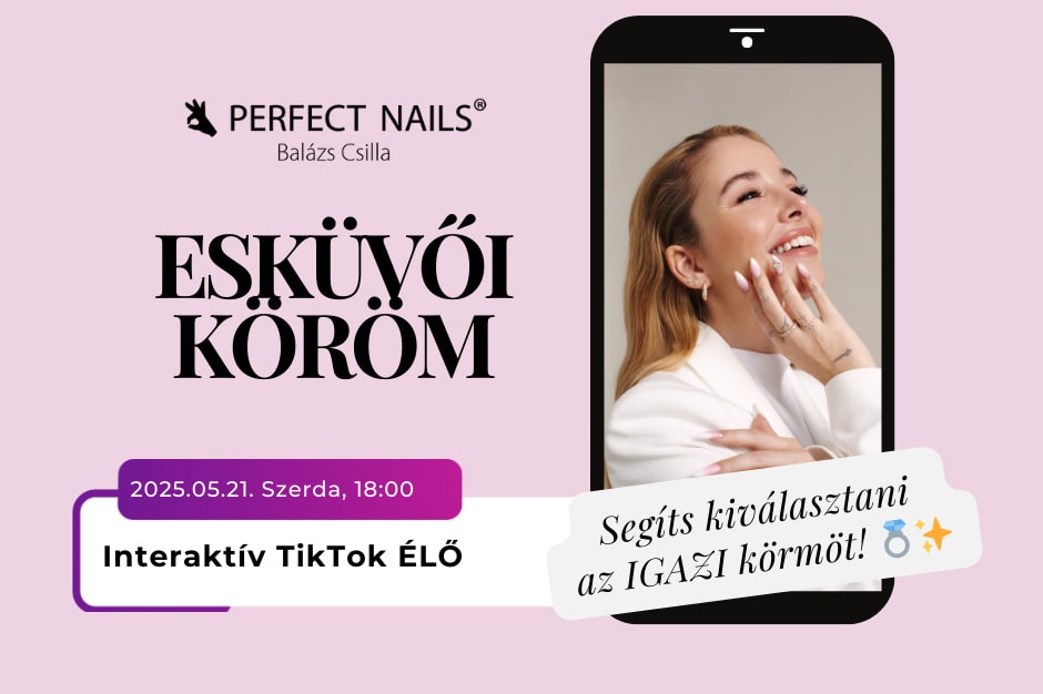 LIVE Esküvői körömtervezés Skiba Noémivel – Most te is részese lehetsz!