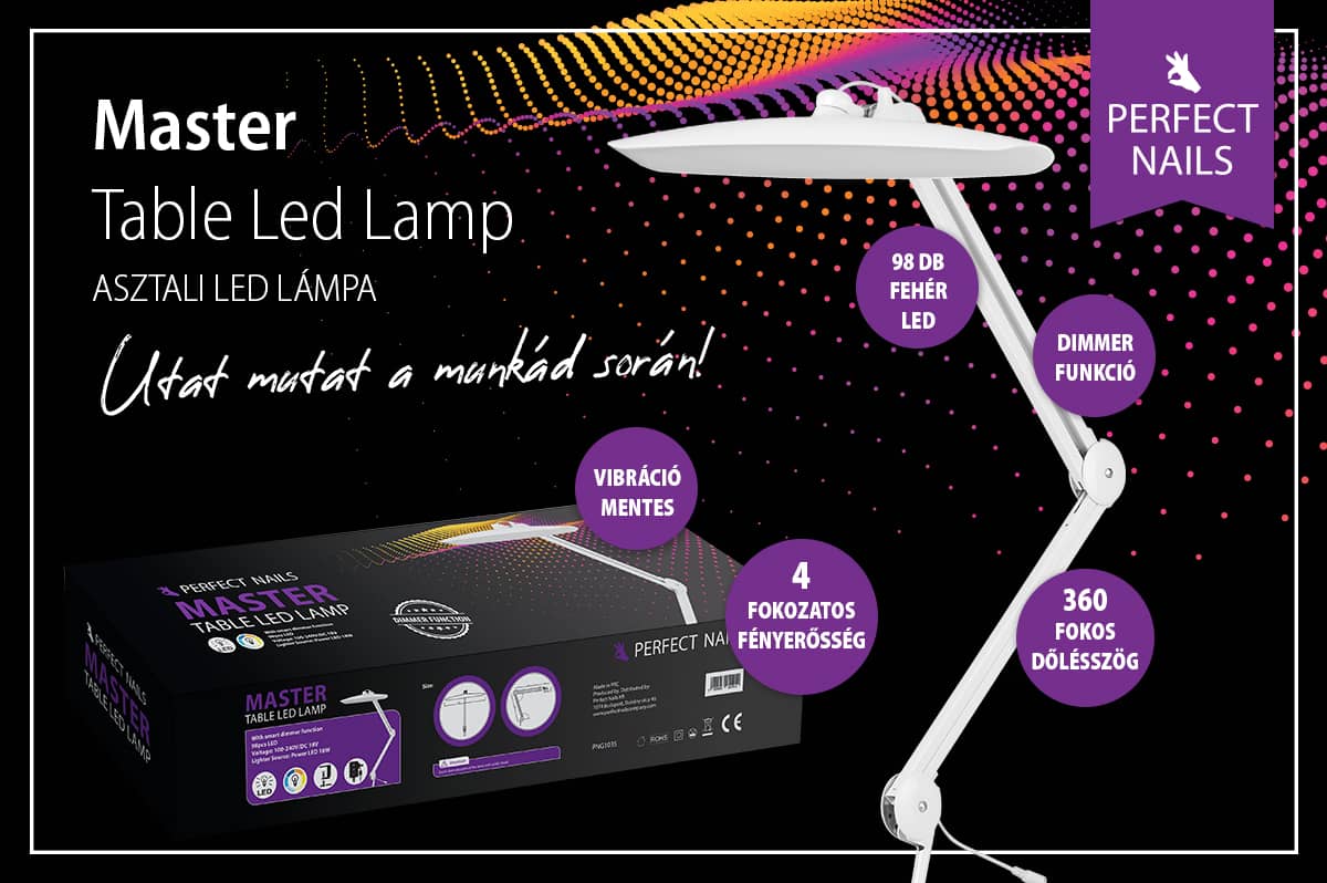 Master Műkörmös Asztali Led Lámpa