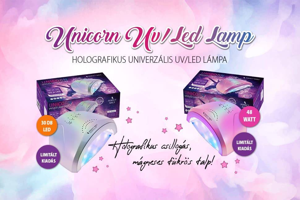 MŰKÖRMÖS UV/LED LÁMPA - UNIKORNIS - PINK