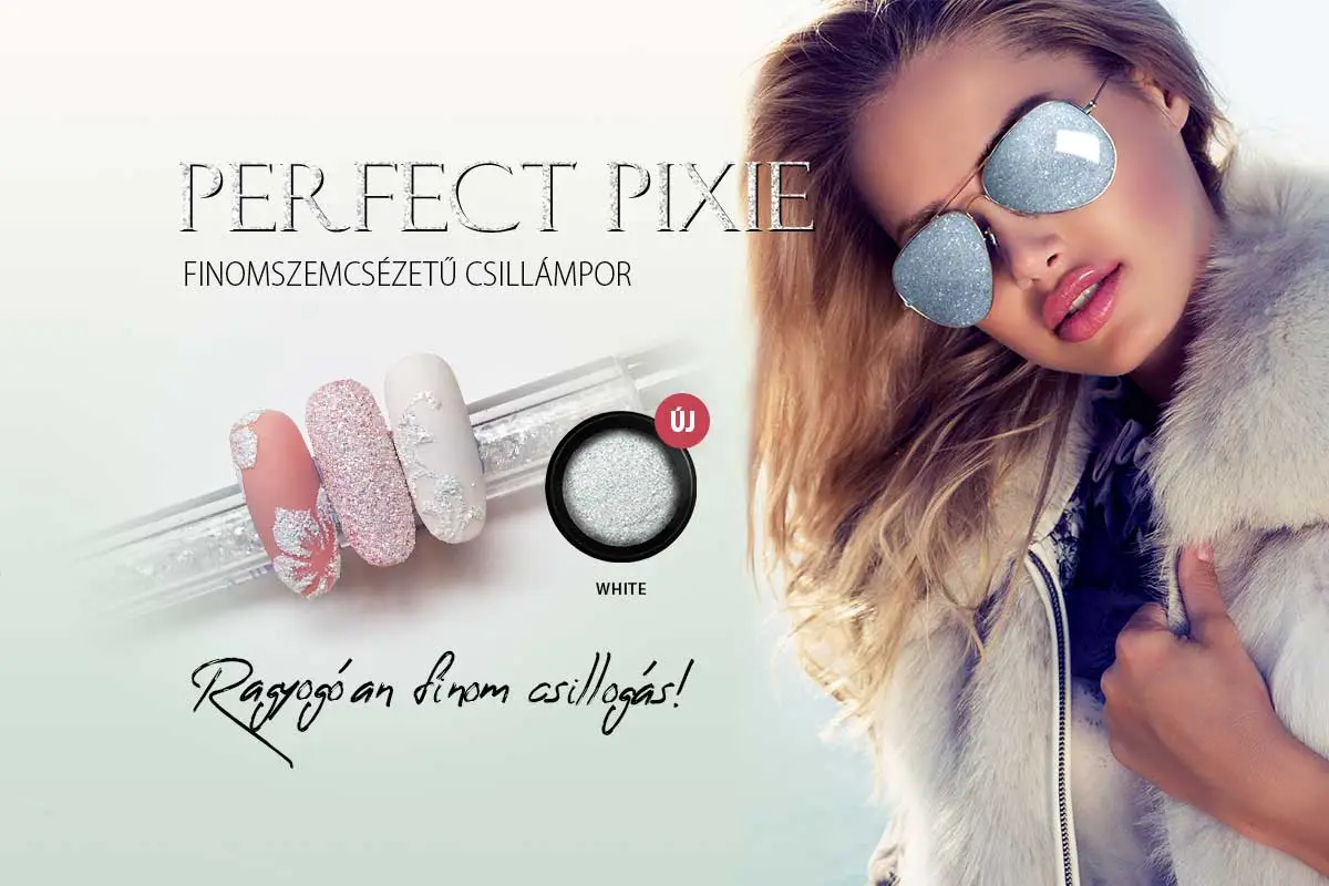 Ragyogóan finom csillogás az új fehér Perfect Pixie csillámporral!