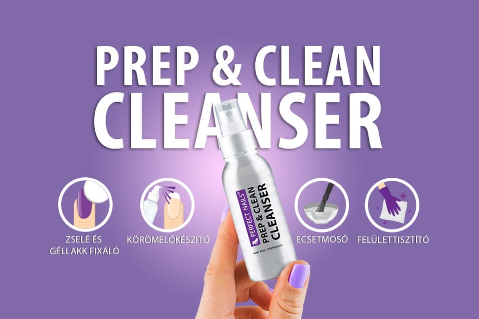 Prep & Clean Cleanser - Univerzális Körömelőkészítő, Zseléfixáló és Tisztító Folyadék 250ml