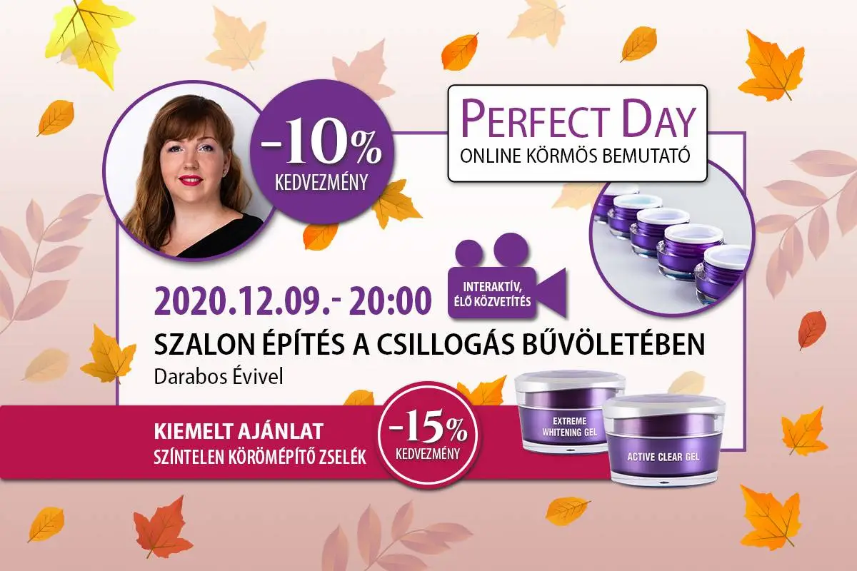 Szalon építés a csillogás bűvöletében - Darabos Évivel - Perfect Day Online