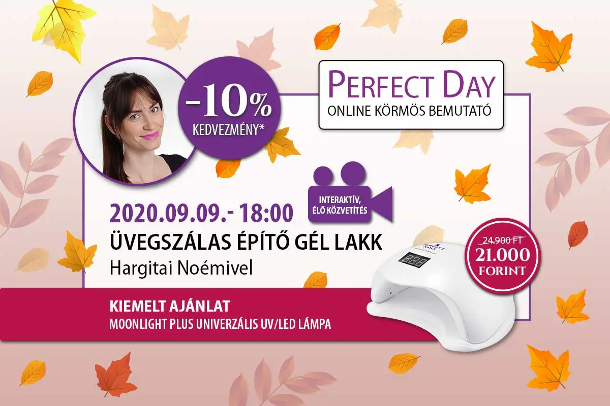 Üvegszálas építő gél lakk - Hargitai Noémivel - Perfect Day Online