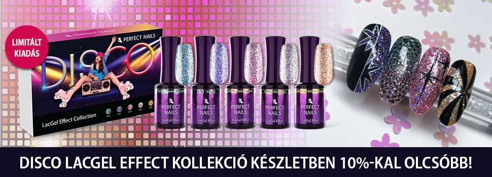 LacGel Effect Disco Gél Lakk Szett